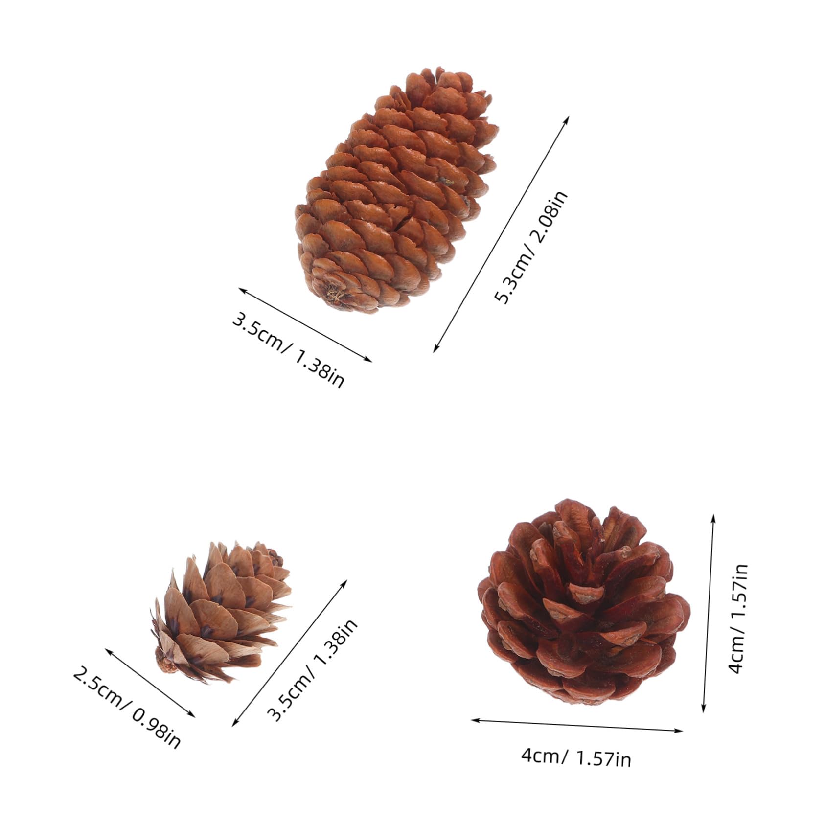 120 Piezas De Piñas Pequeñas Rústicas para Manualidades Mini Piñas Secas Accesorios Decorativos Relleno De Jarrón Café