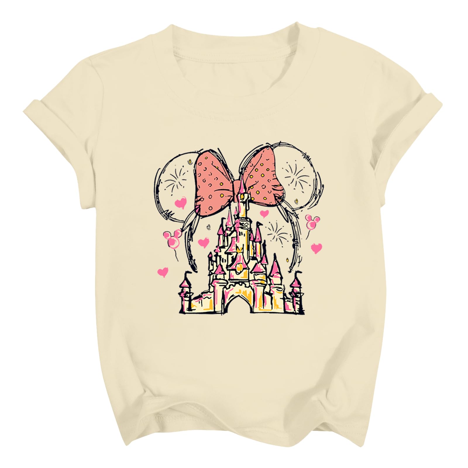 Magical Shirts Women Girls Family Vacation Matching Shirt Magic Kingdom T-Shirt Mommy and Me Trip Short Sleeve Tops