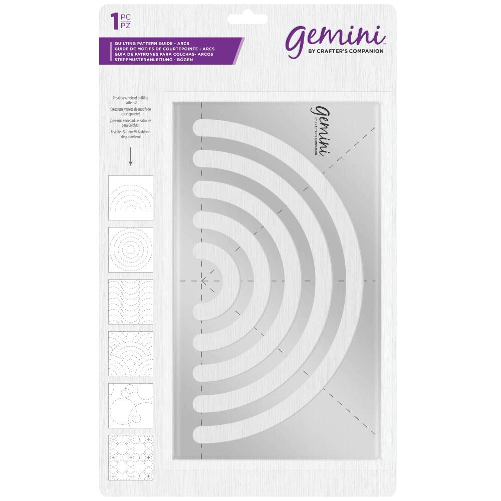 Gemini Quilting Pattern Guide-Arcs, One Size