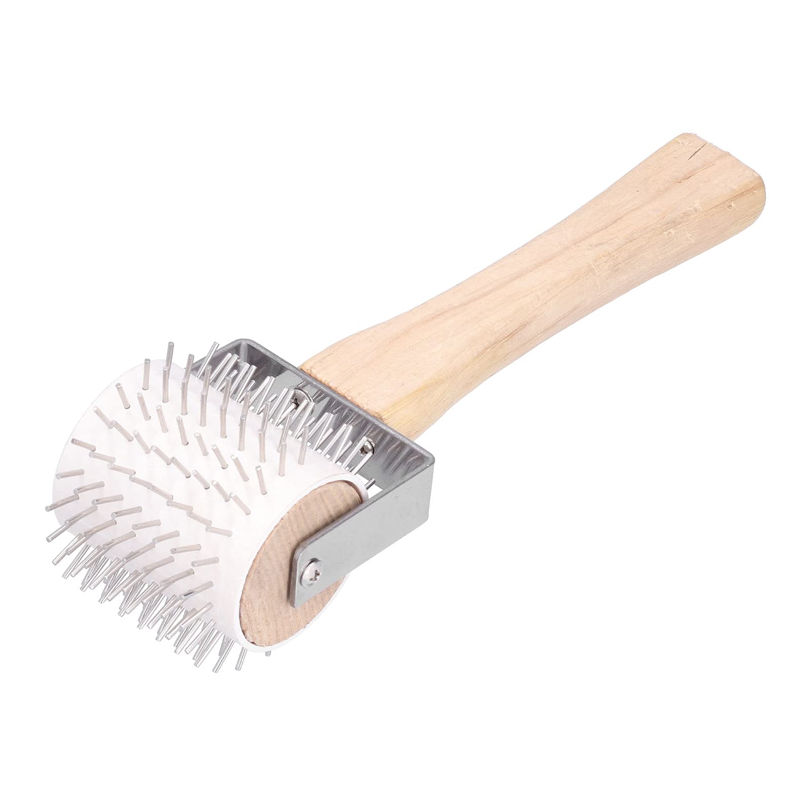 Rullo per disopercolamento del mieles, Rullo per Estrazione del mieles in Acciaio Inossidabile con Manico in Legno, Strumento per Apicoltura 24 x 7 x 7 cm