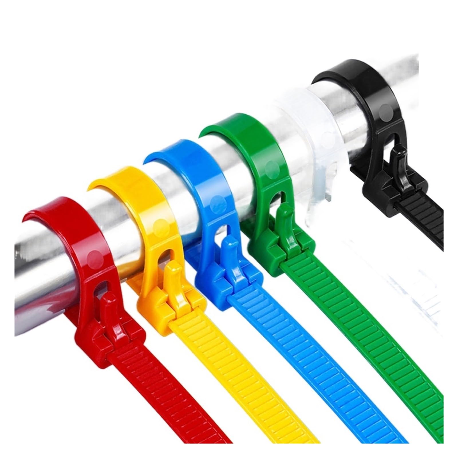 Bridas De Cable De Nailon Eléctrico Con Impresión – Color Azul Neutro – Identificación Para Mediciones (Hilltop Products)
