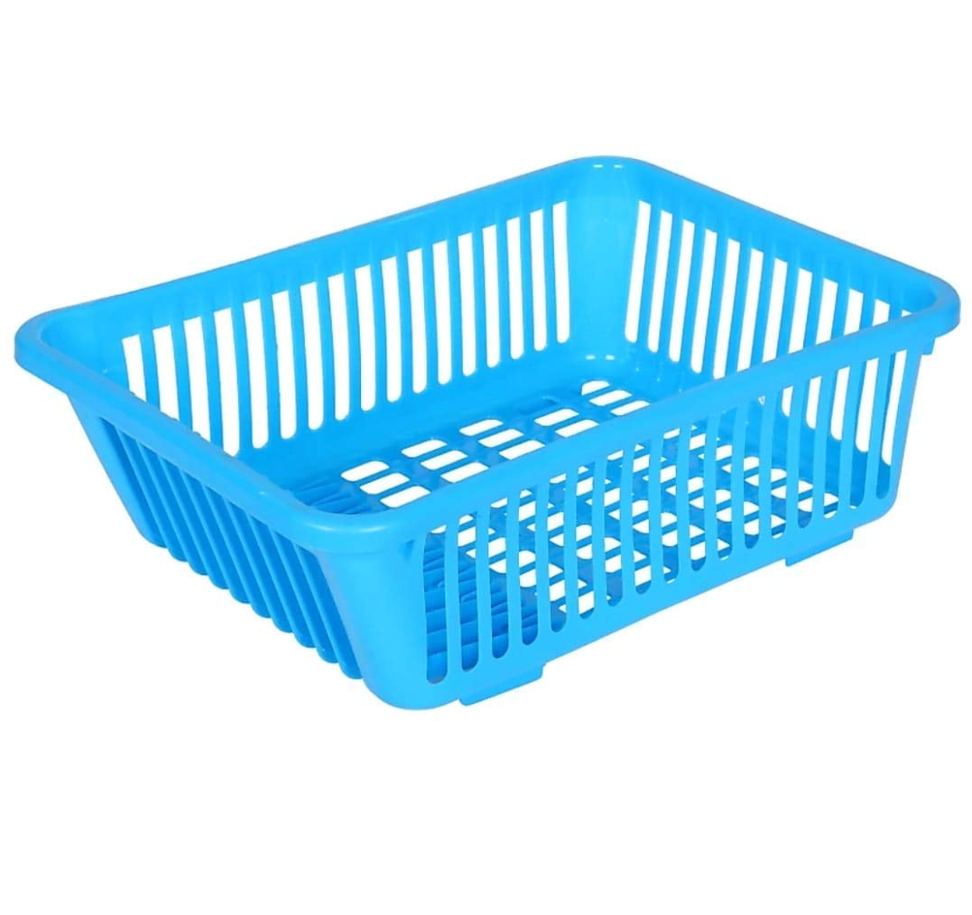 Homeor 3-in-1 Küchenspüle aus robustem Kunststoff, großes Abtropfgestell, Abtropfgestell, Wäschekorb mit Tablett für Küche, Geschirrregal, Organizer, Utensilien, Abtropfkorb für Küche, Blau