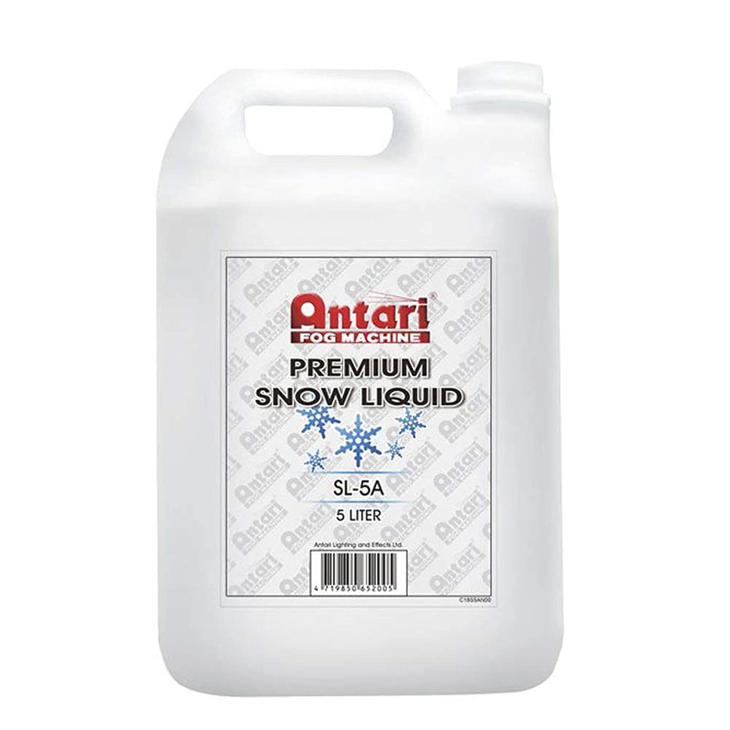 Premium Snow Liquid, Large and Dry Snow Flakes Effect (SL-A), fast dissipating in the air, fast melting, Made in Taiwan - 5 Liters