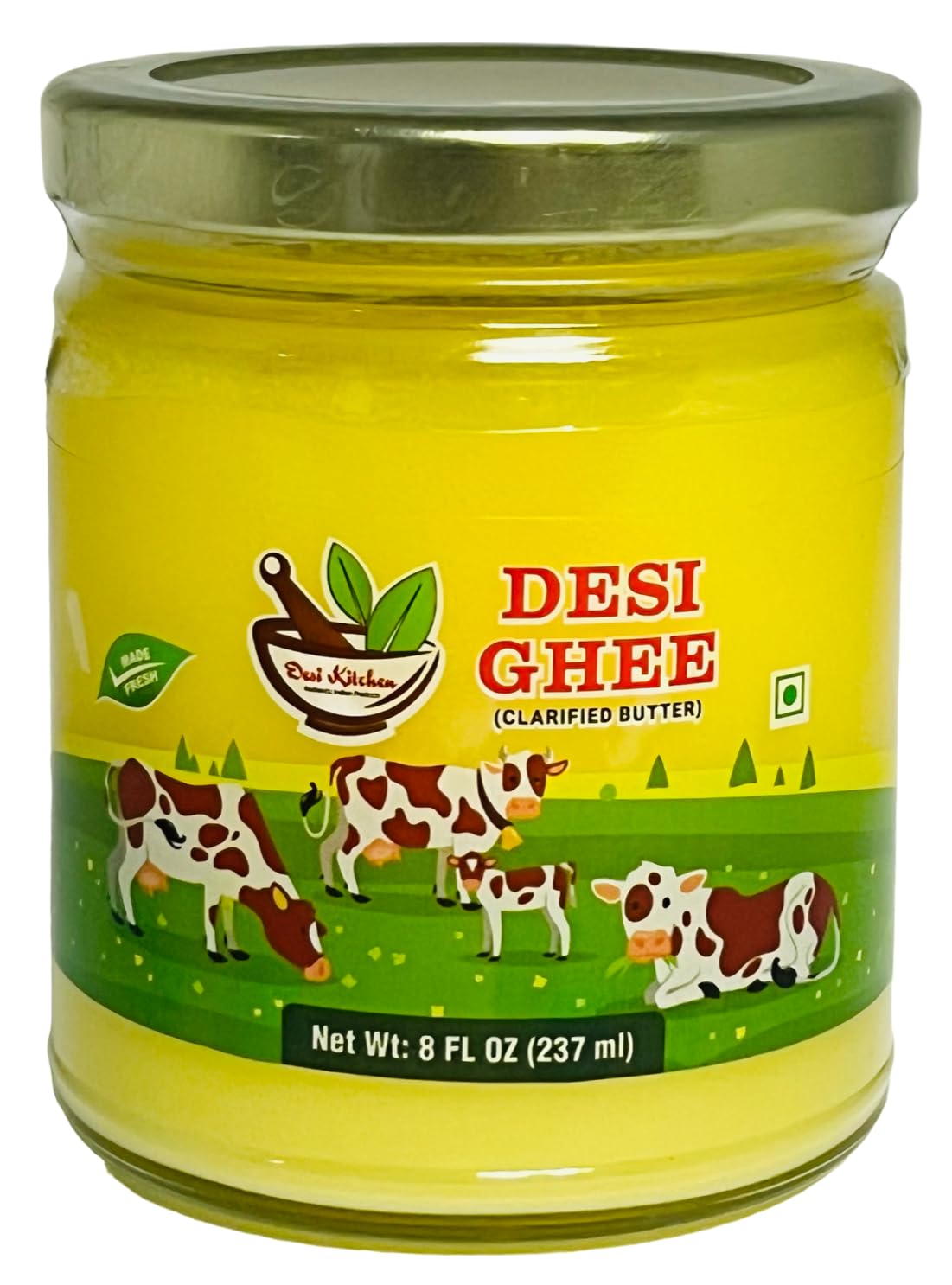 Desi Kitchen DESI GHEE (Clarified Butter) 8 FL OZ (237ml) By Rani Foods