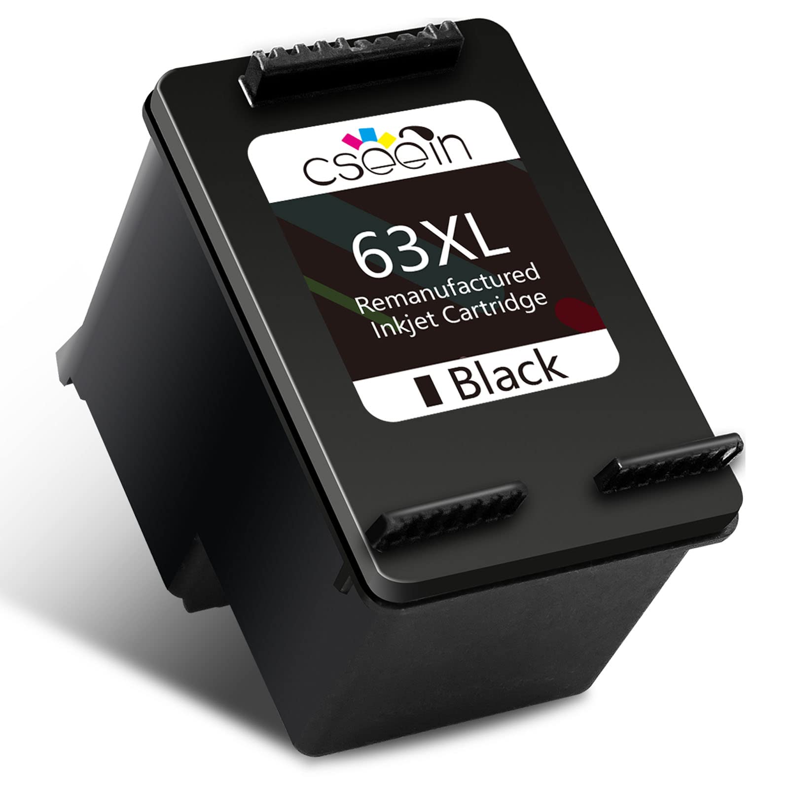 Cseein Remanufactured Ink Cartridges for HP Toner 63 XL Black Printer Replacement Ink Works with HP Officejet 3830 4650 5255 5200 5258 Envy 4520 4510 4512 4513 4516 Deskjet 3630 3632 1112 3634 2130