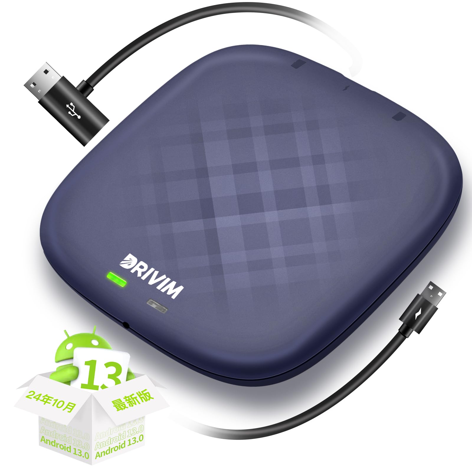 Amazon.co.jp: DRIVIM CarPlay AI Box Android 13.0 Adapter, 2 Split  