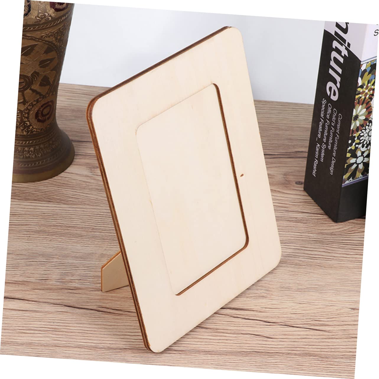 TEHAUX Wooden Picture Frame 6 Inches Blank Frame for Kids Artwork Aesthetic and