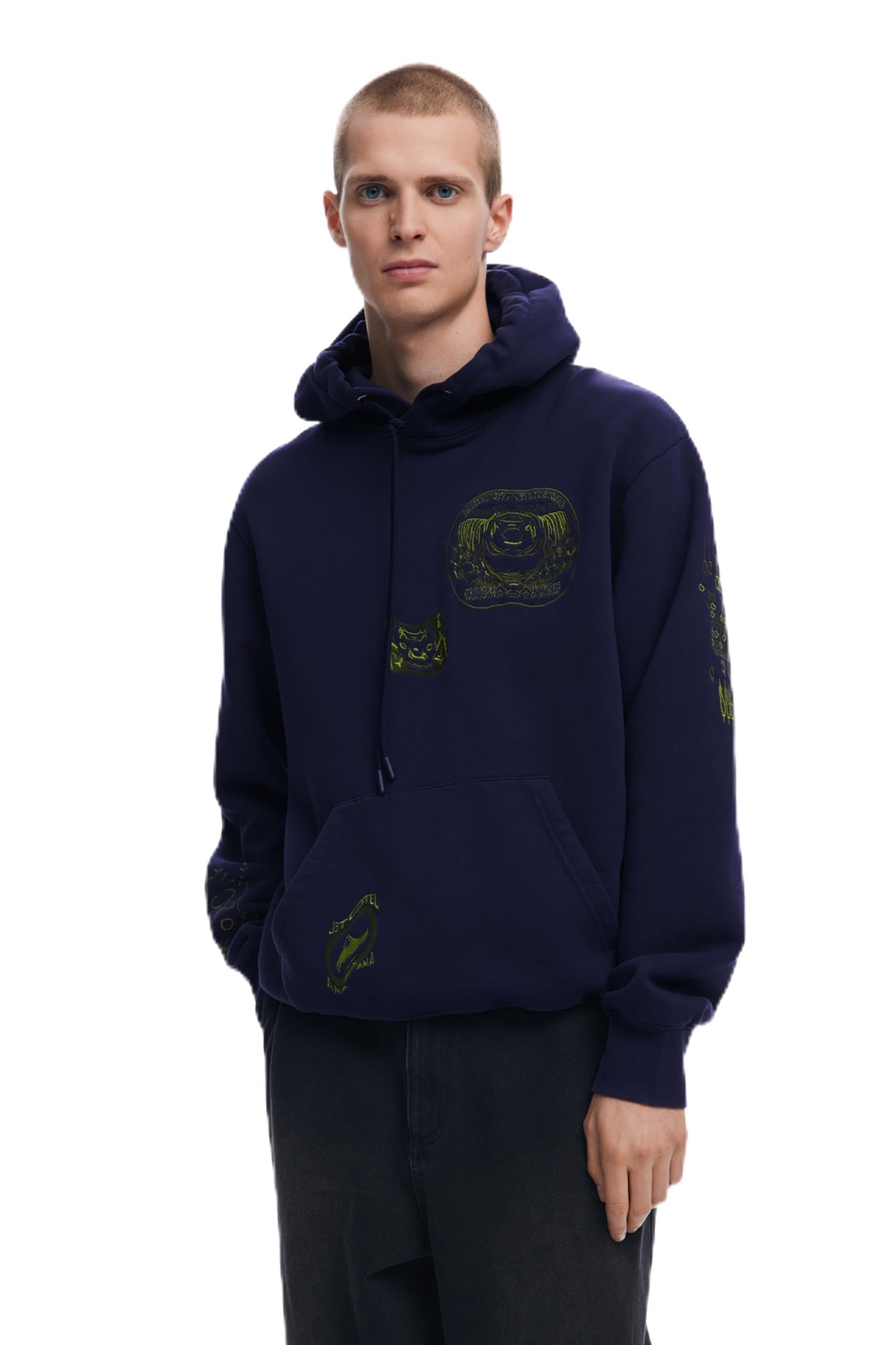 Desigual SWEAT_NUEVA ESCOCIA, 5000 NAVY, XL