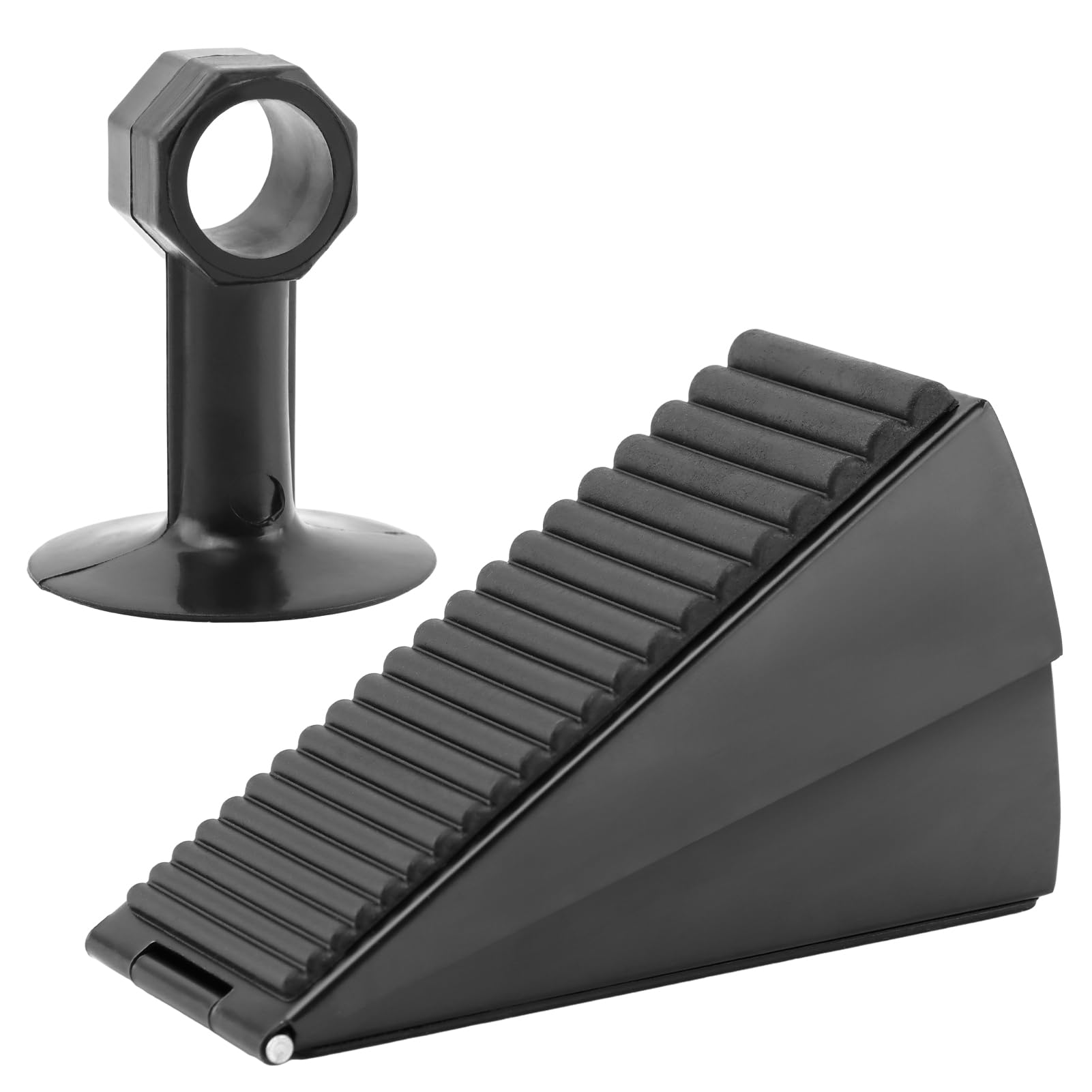 Spring Loaded Racking Stopper Amazon.com: Strongest Adjustable Spring Loaded Large Door Stopper ...
