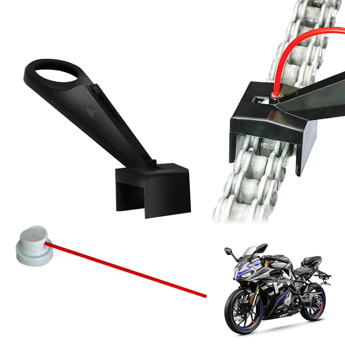 STHIRA® Grease Spray Nozzle Attachment for Motorcycle Chain Bearings Grease Applicator Accessories Grease Spray Extender Attachment Nozzle for Bike Chain, Motorcycle Chain, Bearing, Pivot Points