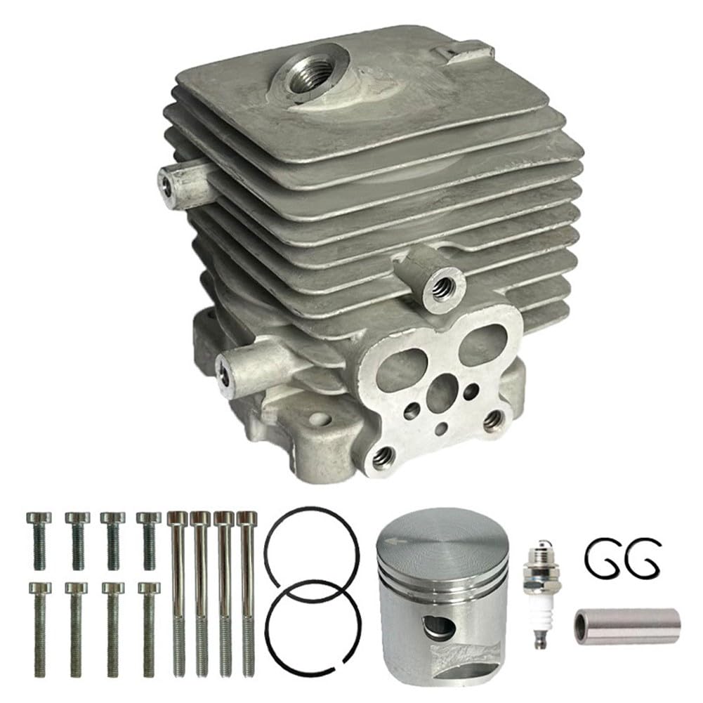 Kit de montaje de cilindro de 34 mm para sopladores de hojas BG56 BG86 para modelos de ventilador 4241 020 1203, pieza de repuesto de pistón de acero para accesorios de herramientas de jardín