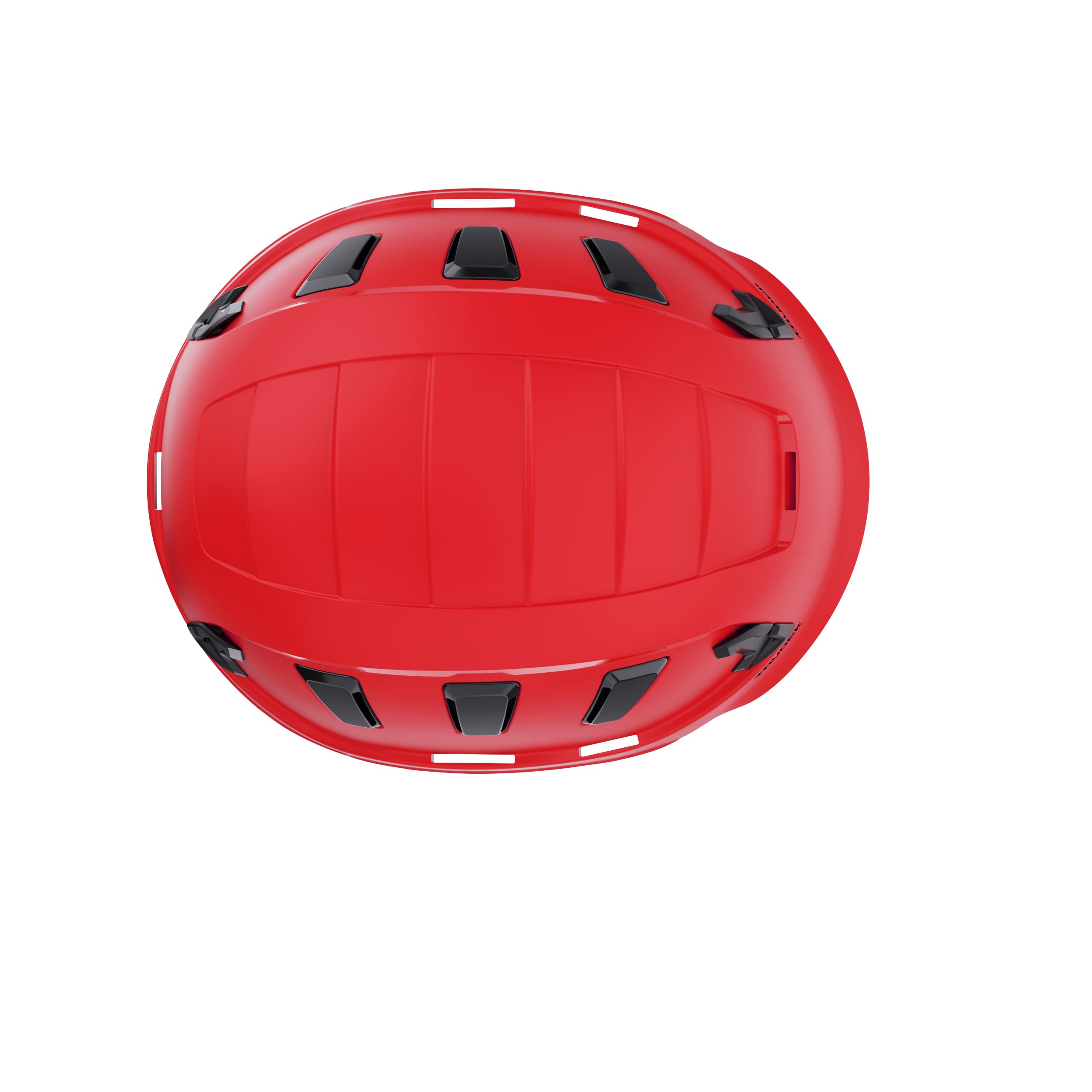 Irudek OREKA II Vent Rojo – Casco ventilado para Trabajos en Altura, ABS Ultraligero, barboquejo Ajustable, Ranuras universales 30 mm, Chip NFC Integrado, Certificado EN 397 y EN 12492