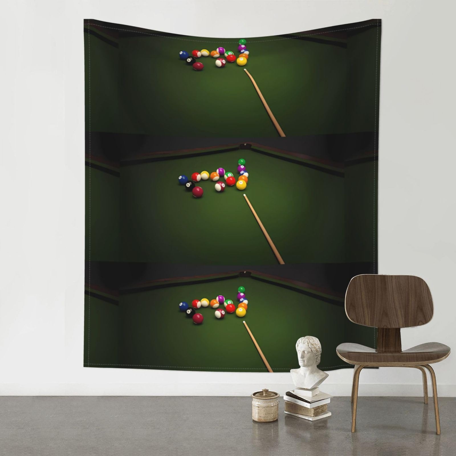 WHJSSF Billiard Prints Wall Tapestry 60x51in - Boho Decor Throw for Bedroom, Dorm, Picnic & Outdoor Adventures