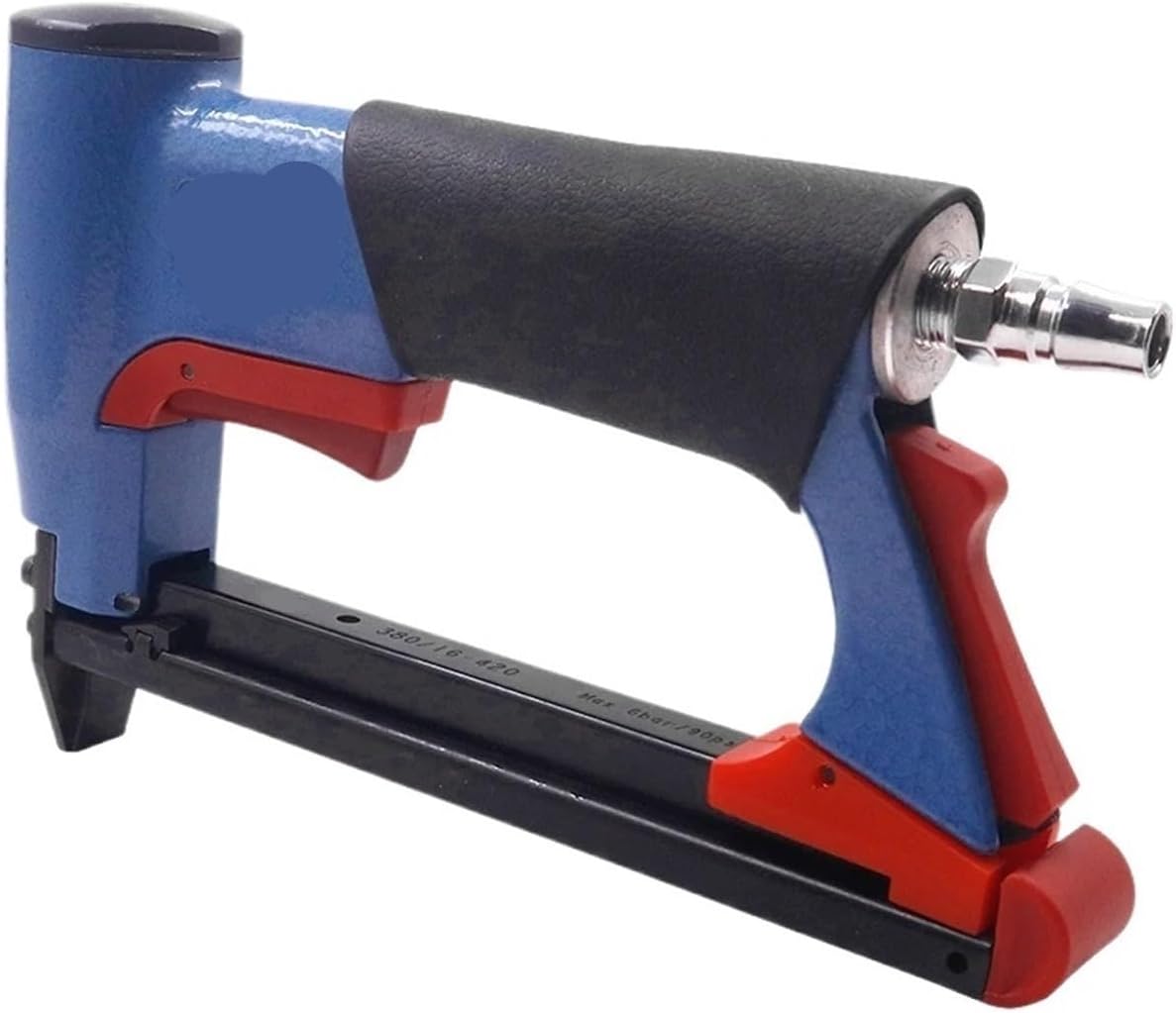 Pneumatic Nail Gun, Pneumatic Construction Stapler Gun 8016 Long Nose 6-16mm Fine Wire Nailer U-Type for Upholstery Woodworking Furniture Sofa Tools for Floor, Truss, and Roof