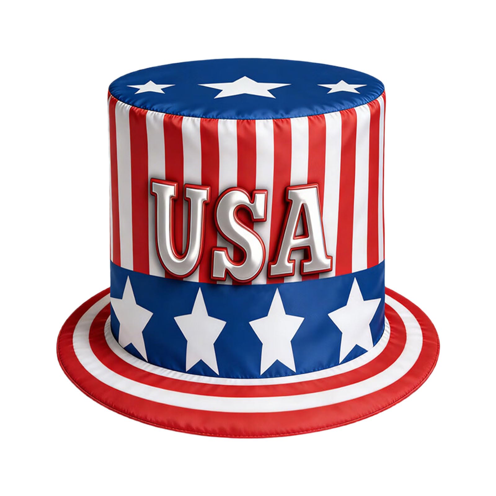 Tsophreniq Classical Red and Blue White Top Cap July 4th Celebration Hat for 4th of July Parades and Holiday Event Celebration Hat