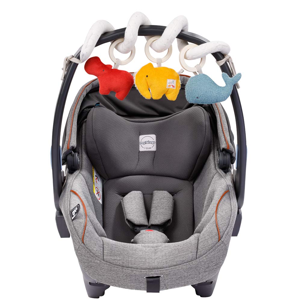 Fehn FehnNATUR 056136 Spirale d'activités en Tissu avec Fonctions d'apprentissage en Coton Biologique certifié - Favorise Les Sens de bébé à la Maison et en déplacement - pour bébé dès la Naissance
