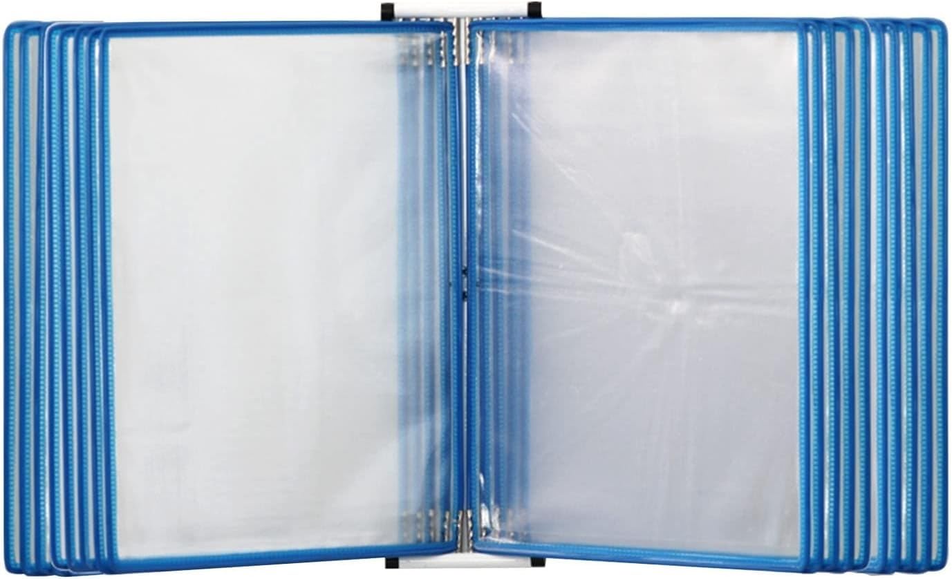 noxozoqm Wall Mounted Reference, 20 Double-Sided Panels, A4 Letter-Size, Assorted Colors(Color:D)