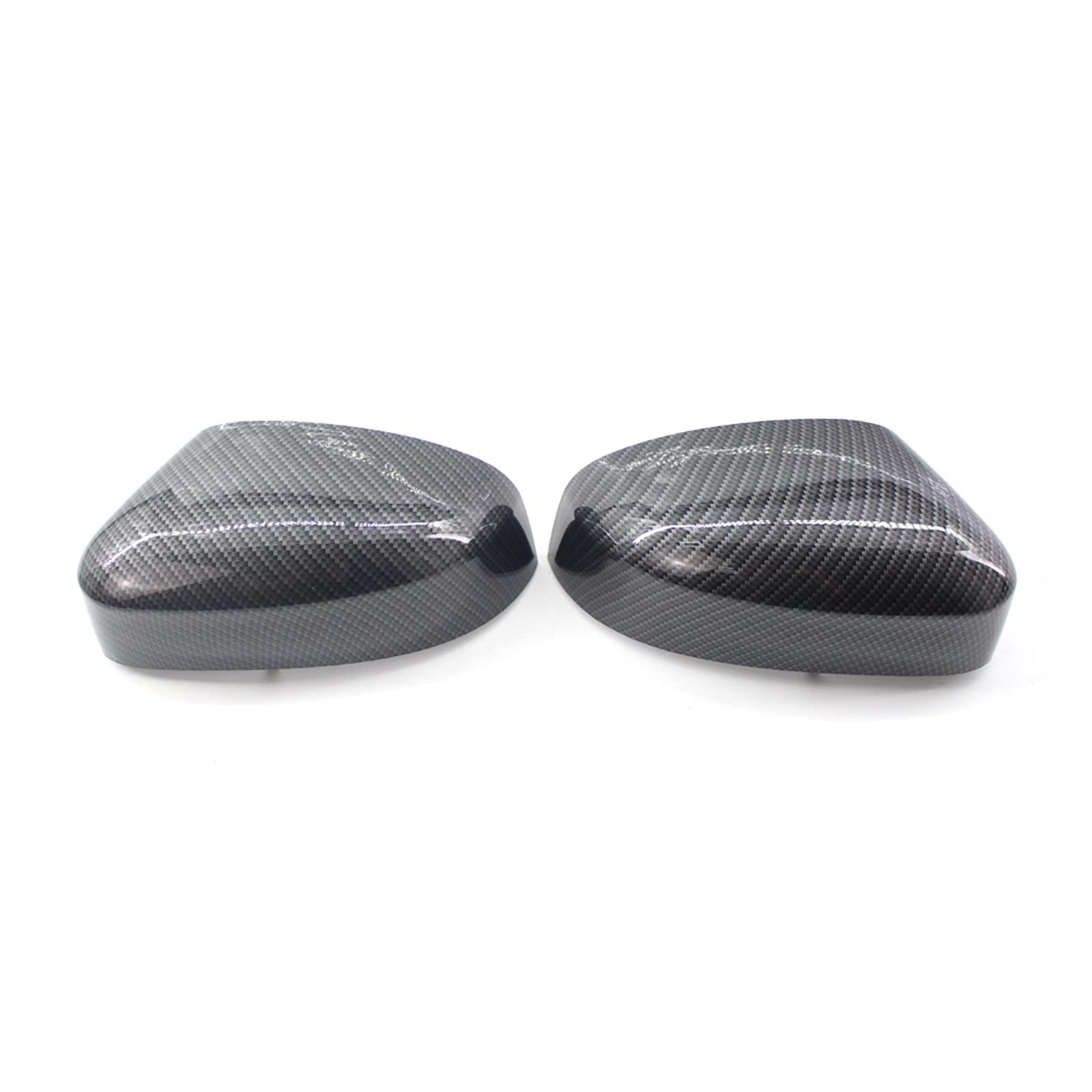 Coprispecchietti Laterali In ABS Effetto Carbonio – Per Ford Focus MK2/MK3 E Mondeo MK4 (2008-2017) – Nero Lucido, Coppia