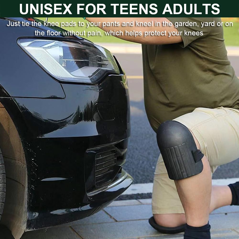 Gardening Knee Pads for Women, Soft Foam Knee Pads for Men Construction, Work Knee Pad for Men Women, Rodilleras Para Roofing Rodilleras Para Trabajo (Black) - Image 4