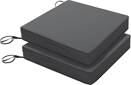 Miniatura 7 de Favoyard Cojines para sillas de patio de 24 x 24 x 4 pulgadas, impermeables, para muebles de patio, color resistente a los 3 años, para sofá de