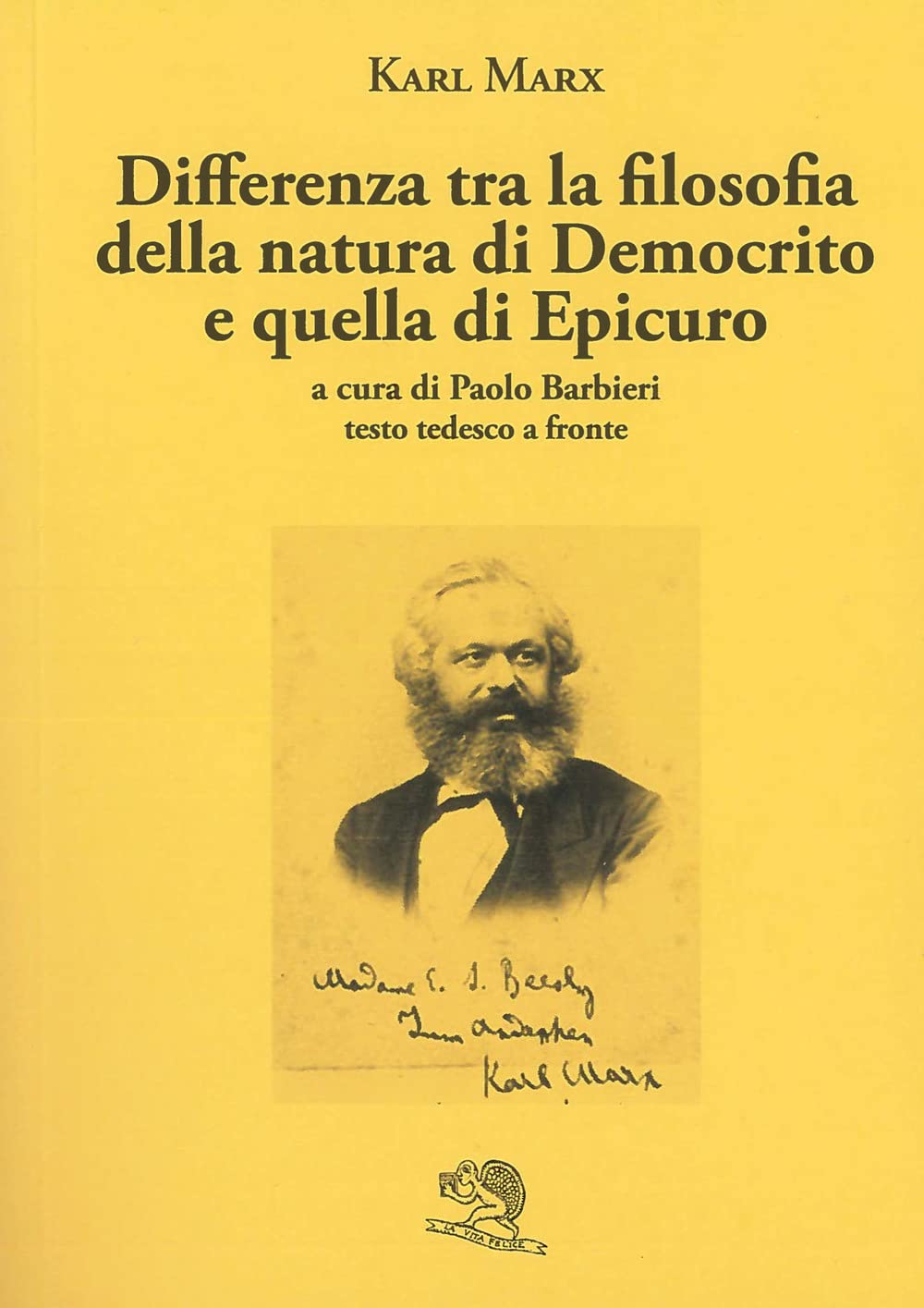 Differenza Tra La Filosofia Della Natura Di Democrito E Quella Di Epicuro. Testo Tedesco A Fronte - 4