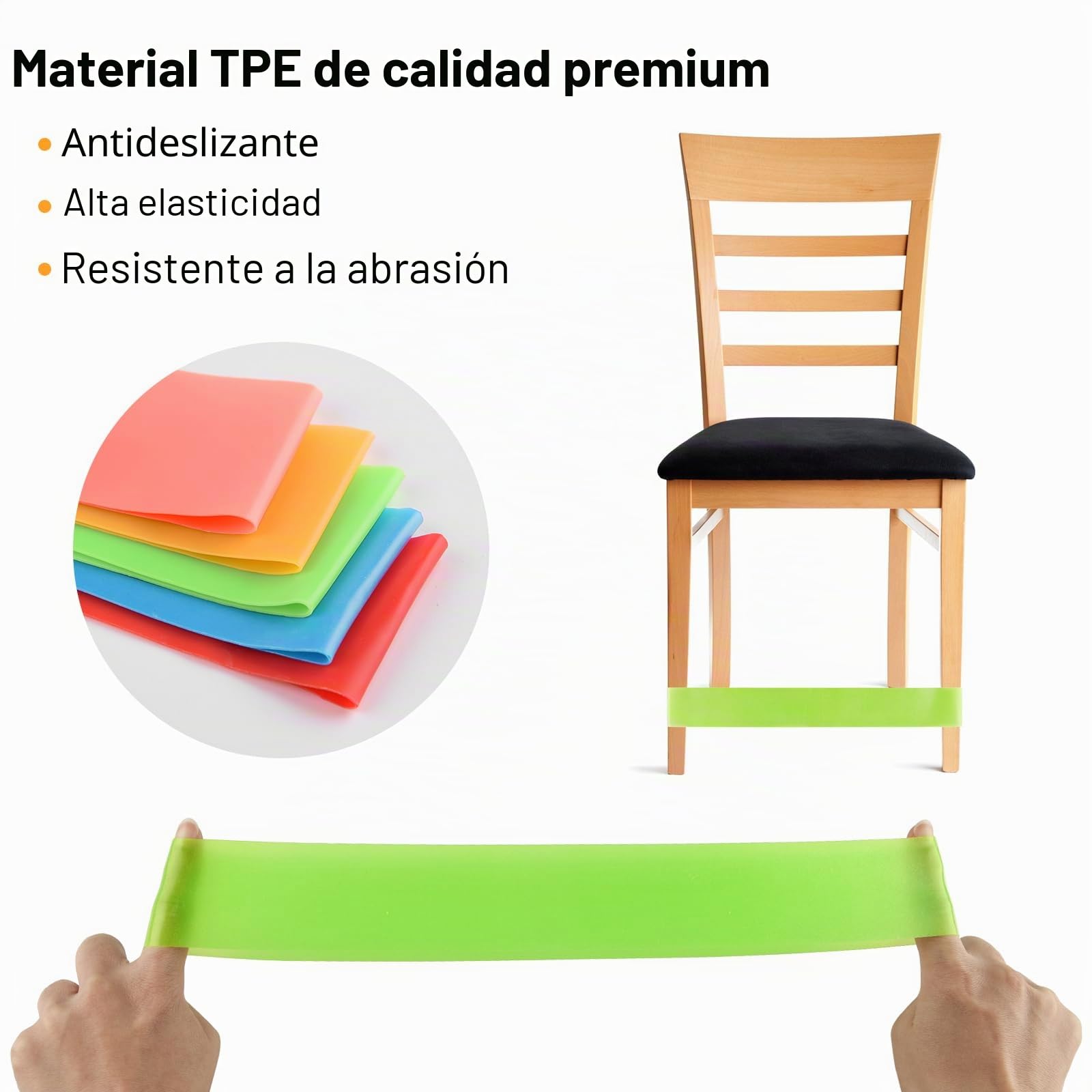 PLULON Juego 30 bandas para silla para niños con pies inquietos bandas coloridas para silla escritorios banda elástica para los pies bandas sensoriales flexibles para el TDAH para el aula y el hogar