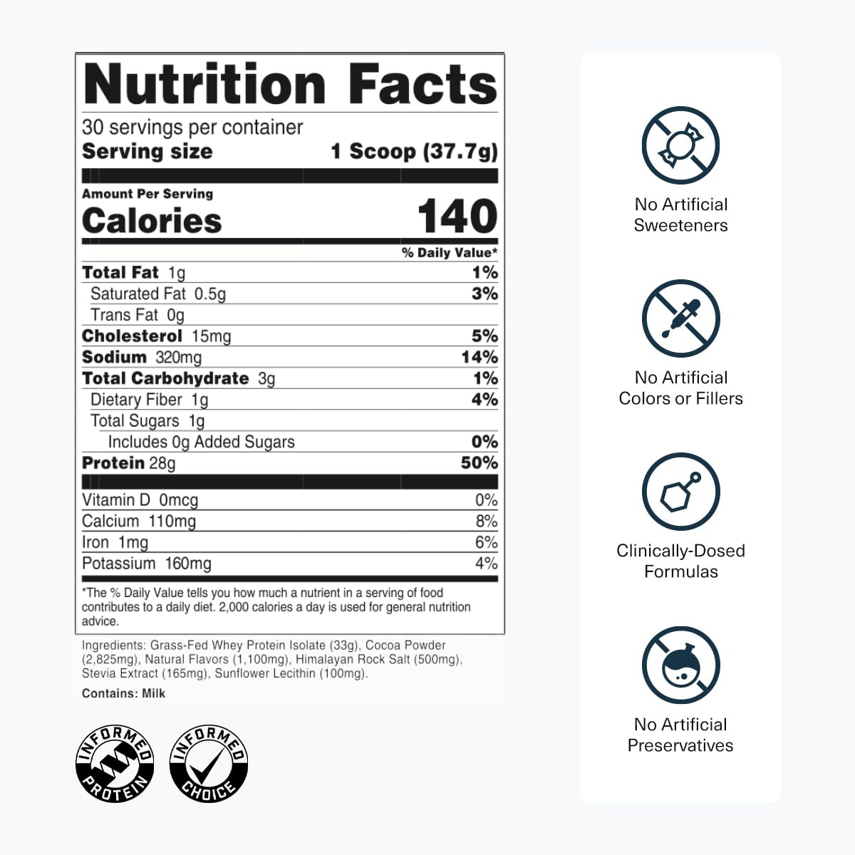 Transparent Labs Grass-Fed Whey Protein Isolate - 30 Servings, S'Mores — Amazon image 3