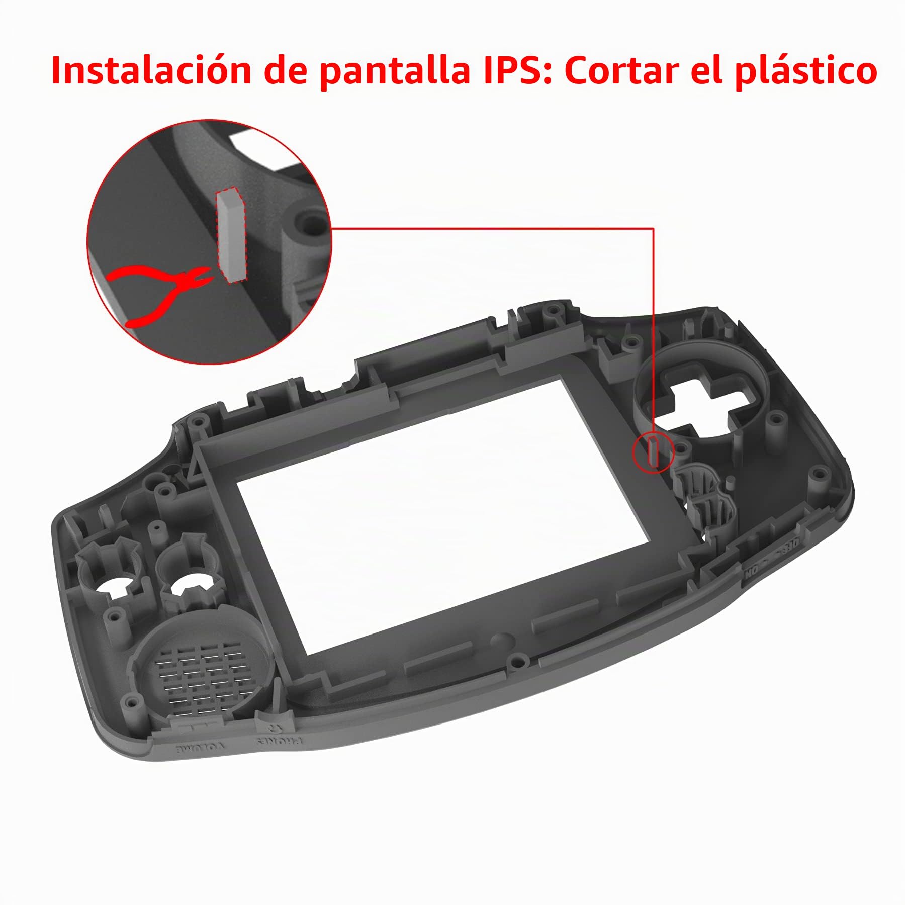 IPS Ready Upgraded eXtremeRate Carcasa para Gameboy Advance (GBA), Compatible con Todos IPS y LCD Estándar, Funda con Botones para Game Boy - No Incluye Consola ni Pantalla, Clásicos NES