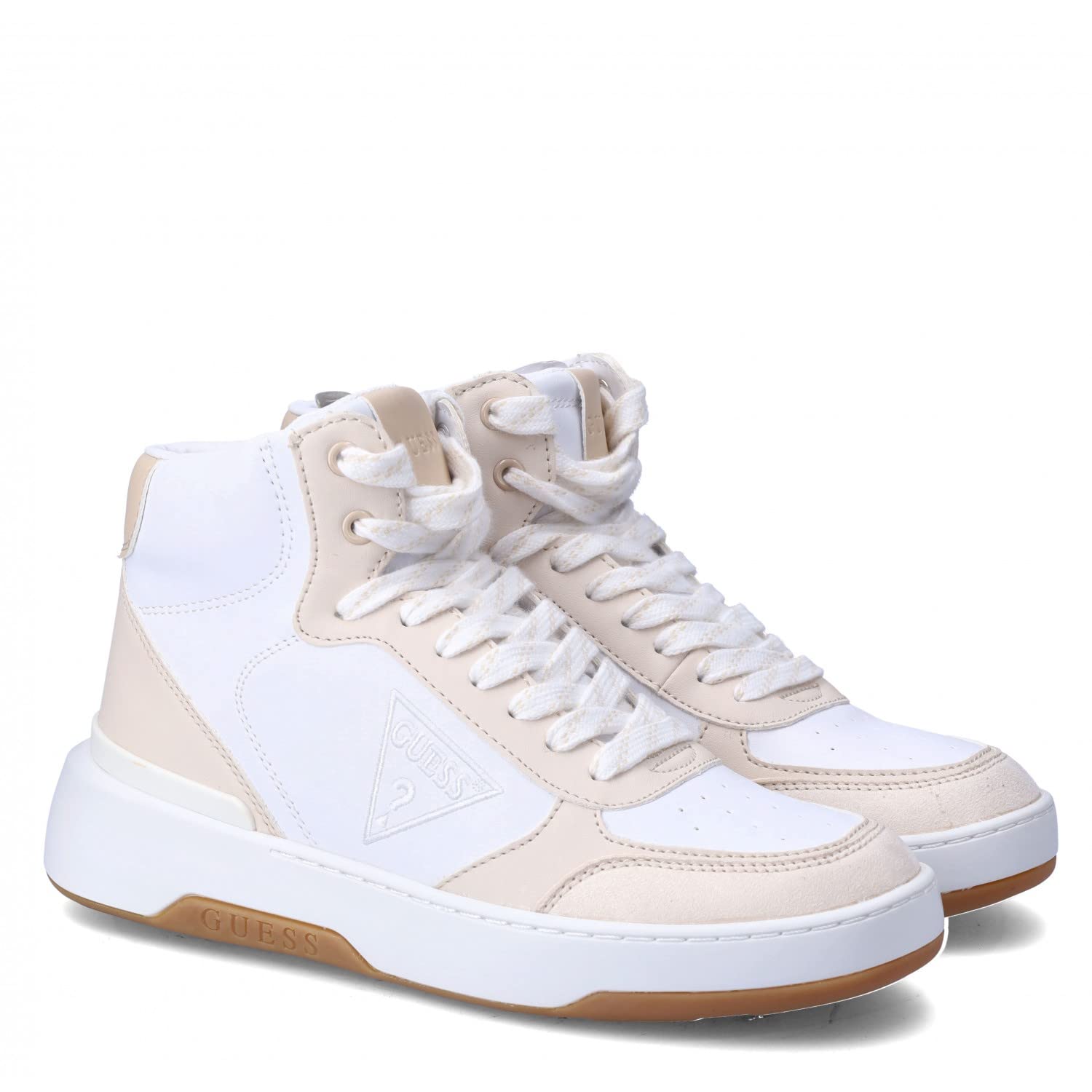 GUESS FL7BSGELE12 Zapato Alto con Plataforma cuña Piel Mujer