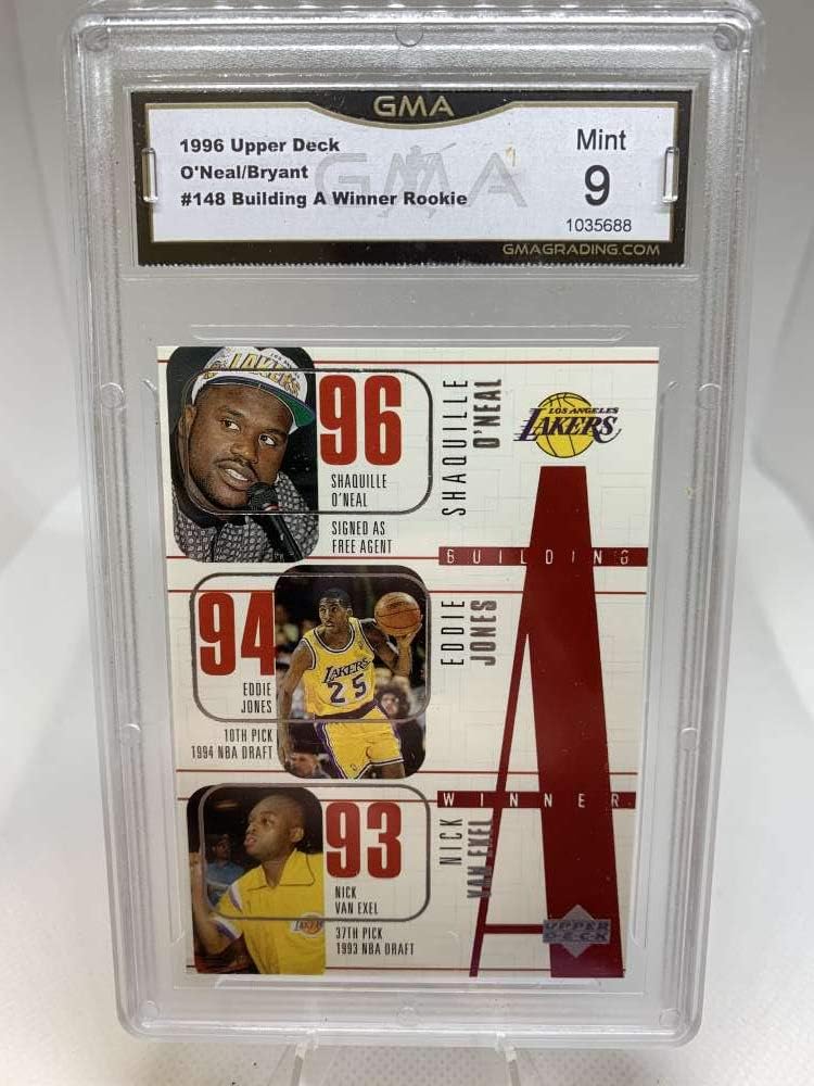 GMA Mint 9 Certificate #1035688 1996-97 Upper Deck Building Blocks #148 Shaquille O'Neal/Kobe Bryant Los Angeles Lakers Professionally Graded Basketball Card