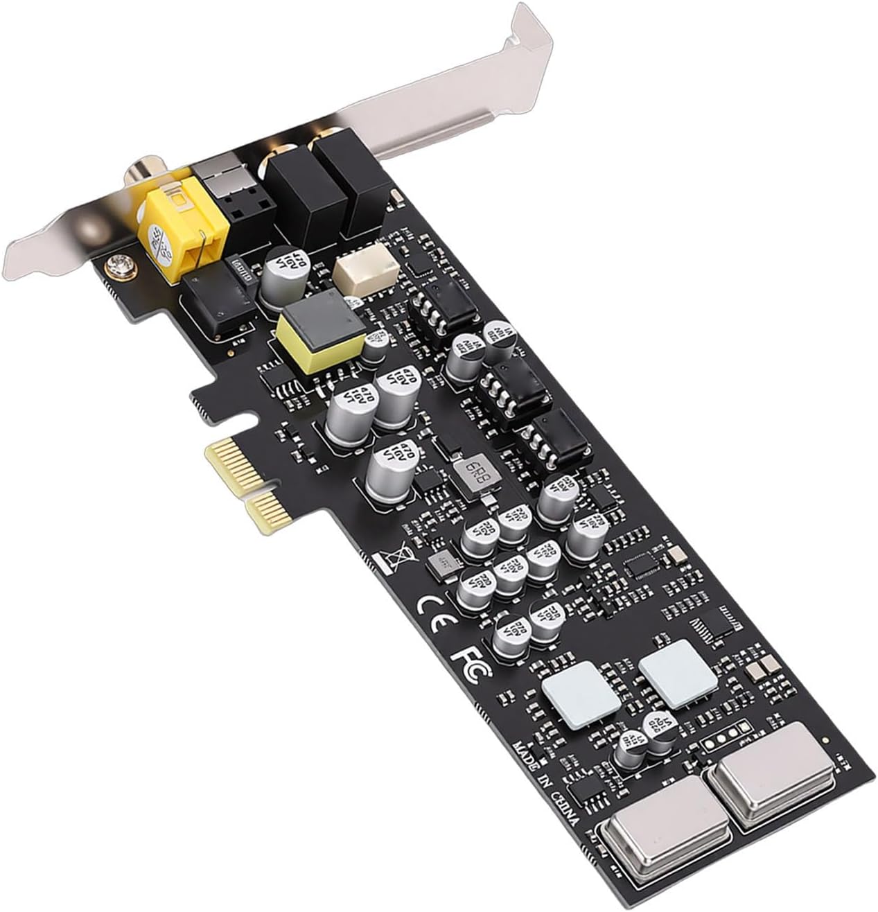 HiFi PCI Express Sound Card, 100dB SNR, 24-bit/96kHz, Multiple Audio Interfaces, Low Profile Bracket Included