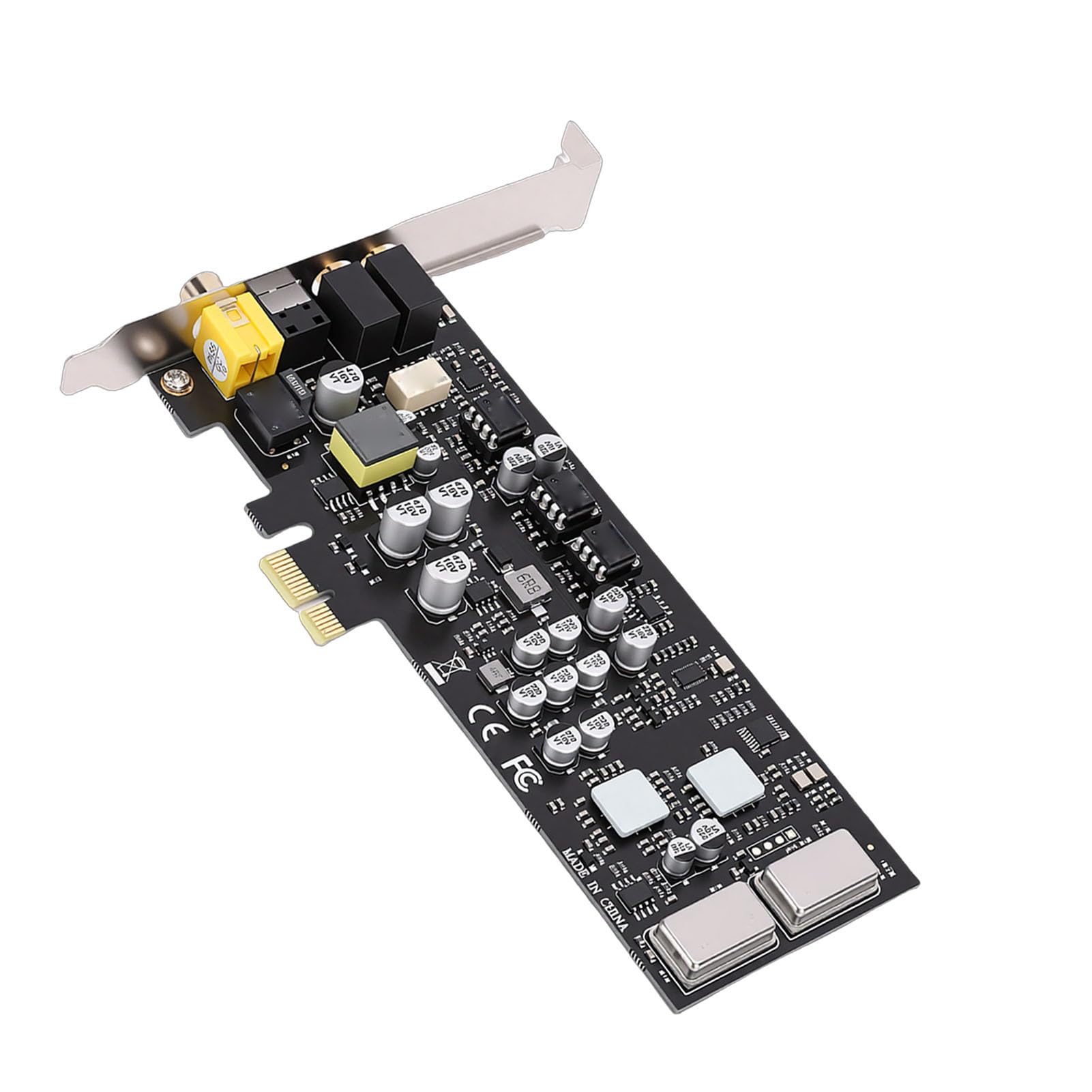 Cryfokt Scheda PCIE Elaborazione HiFi di Alta qualità per Appassionati di Giochi e Musica Staffa a Basso Profilo Inclusa
