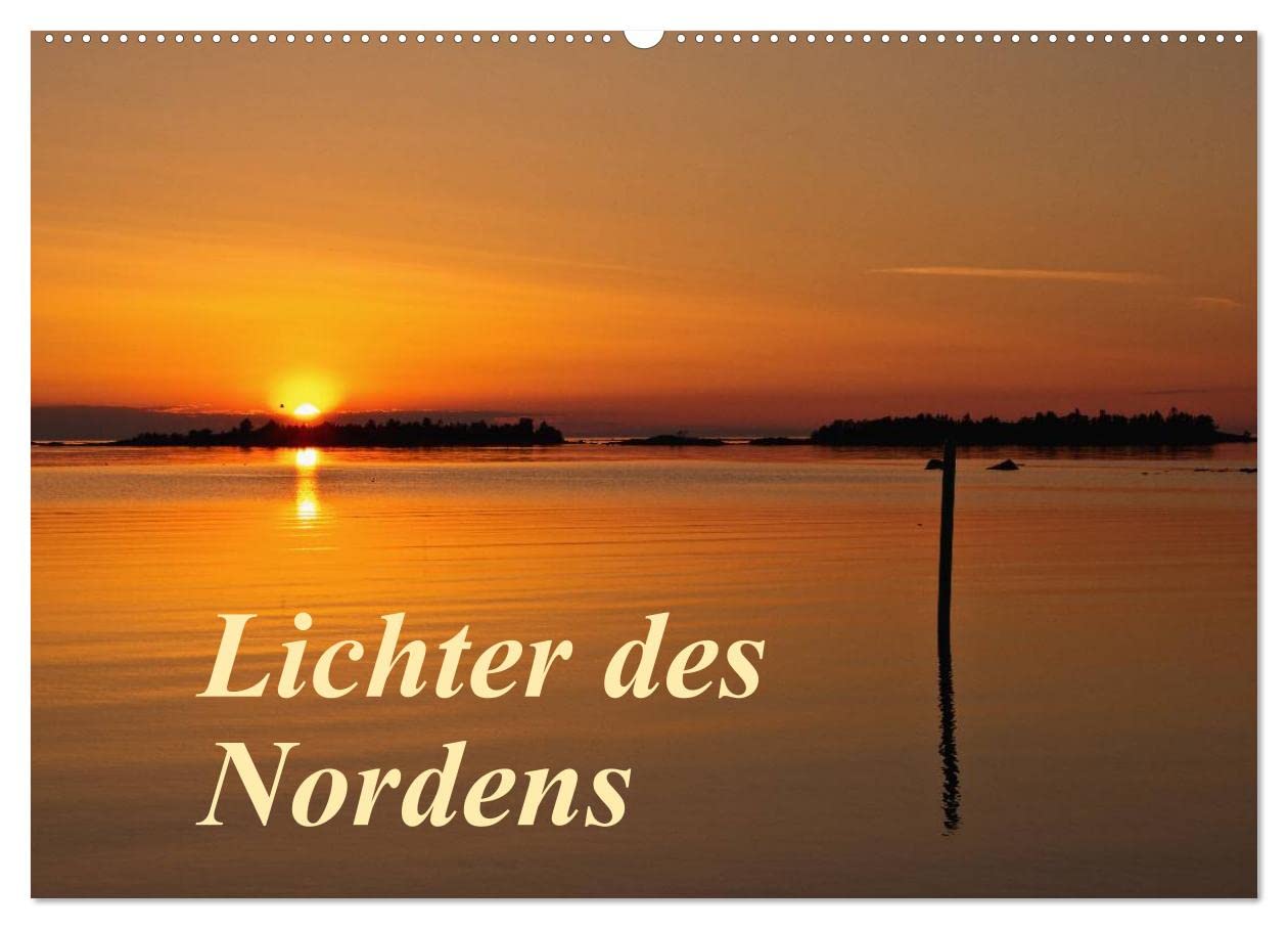 CALVENDO - Lichter des Nordens (Wandkalender 2027 DIN A2 quer), Monatskalender: Skandinaviens Lichterstimmungen