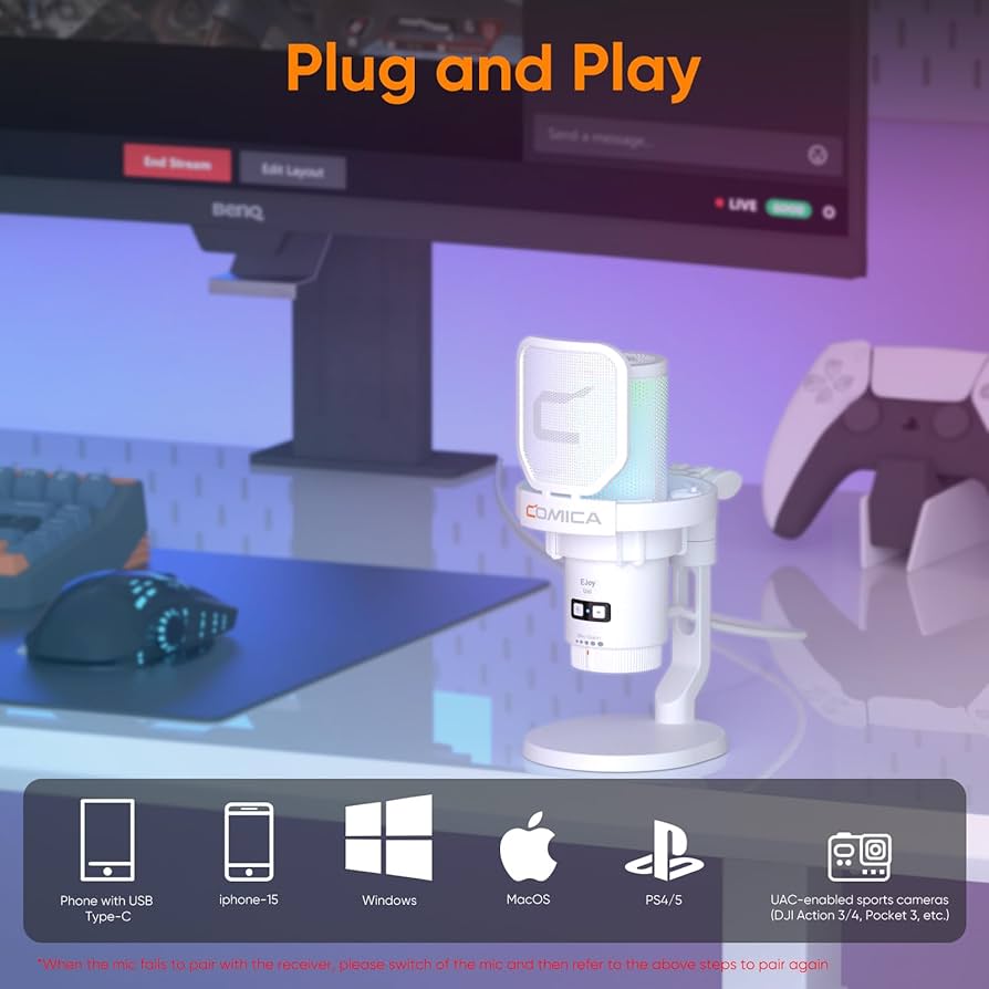 COMICA コンデンサーマイク 本体のみ Amazon.co.jp: PC マイクcomica USBコンデンサーマイク