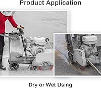 Vista 4 de SHDIATOOL Hoja de sierra de hormigón de 14 pulgadas con segmentos turbo premium soldados con láser corte seco o húmedo