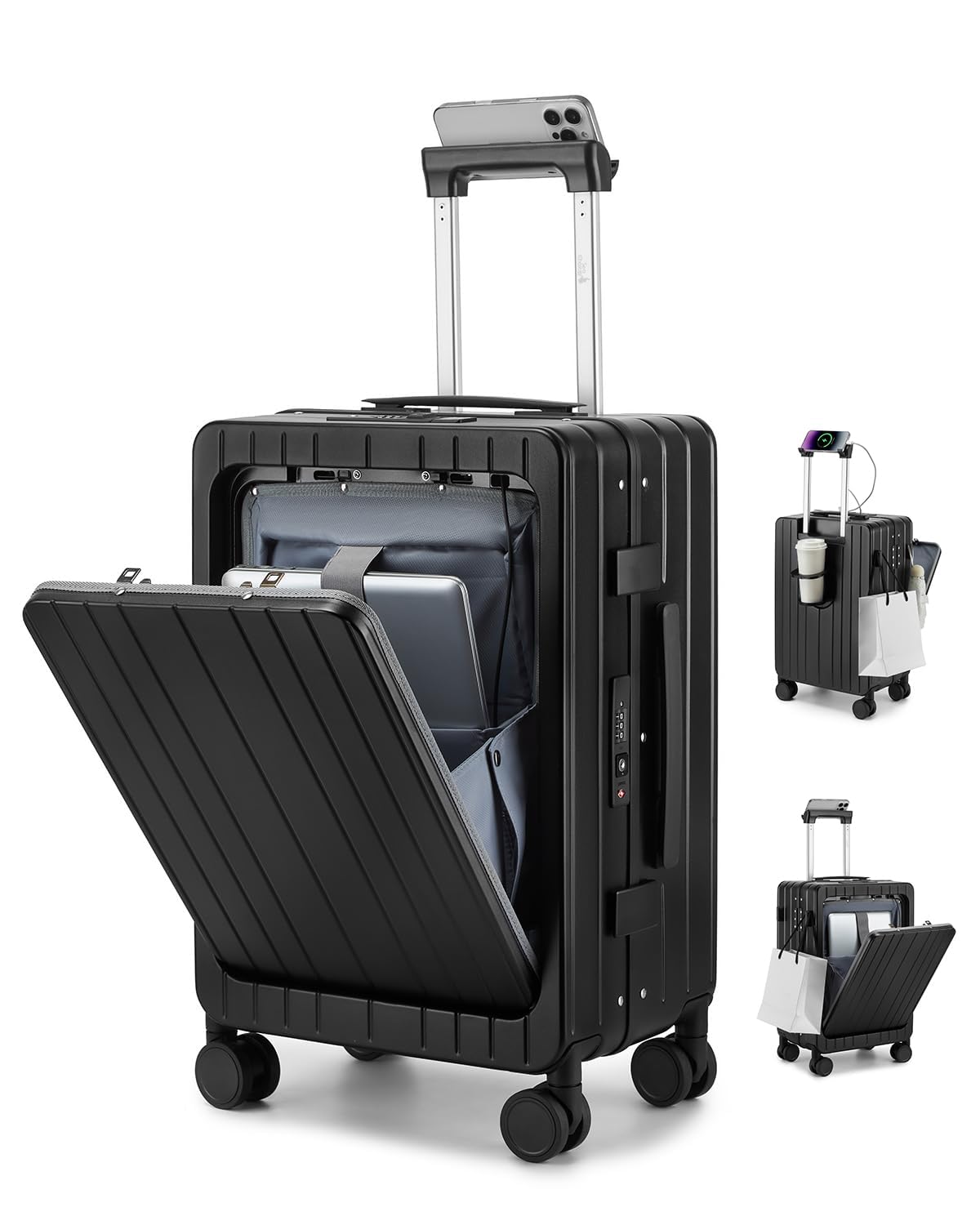 COCOONO ZÜRICH - harde koffer met laptopvak - handbagage - lichtgewicht