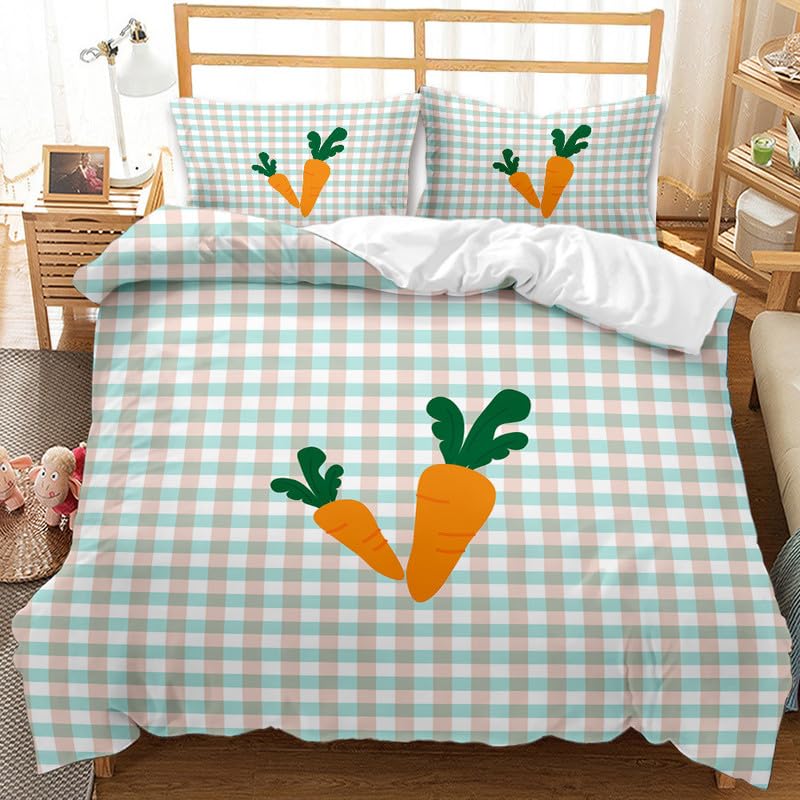 Housse de couette 90x190 cm microfibre avec sa taie 65x65 pour lit simple enfant