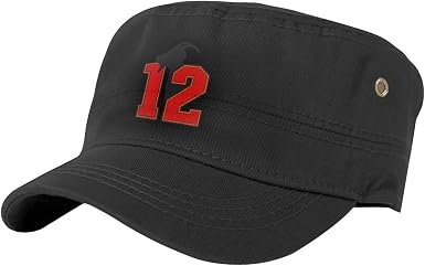 Brady Football Adult Flat Cap, Solid 