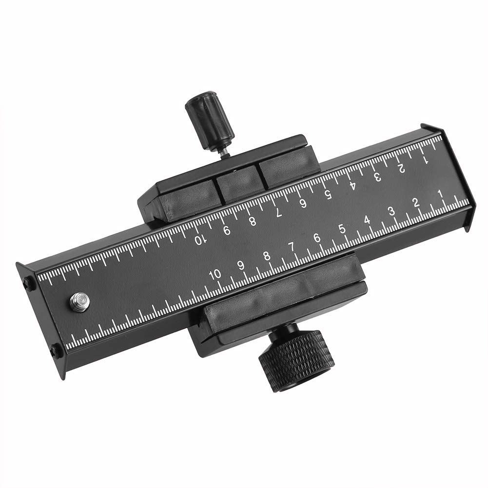 Quick Rlease Plate Slide Rail, Macro Long Focusing Close-Up Rail Nodal Slide Metal Quick Release Clamp for DSLR Cameras