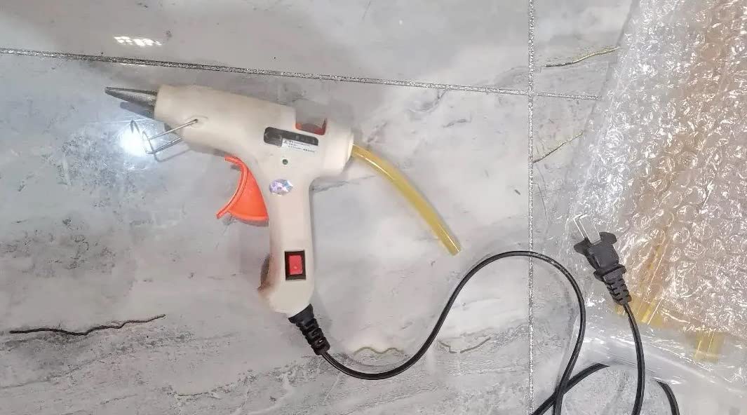 Othmro 10 bastoncini di colla a caldo, lunghezza 24,9 cm, diametro 1,1 cm, bastoni di colla per pistola a caldo, colla adesiva a caldo, per tutti gli usi a doppia temperatura (marrone)