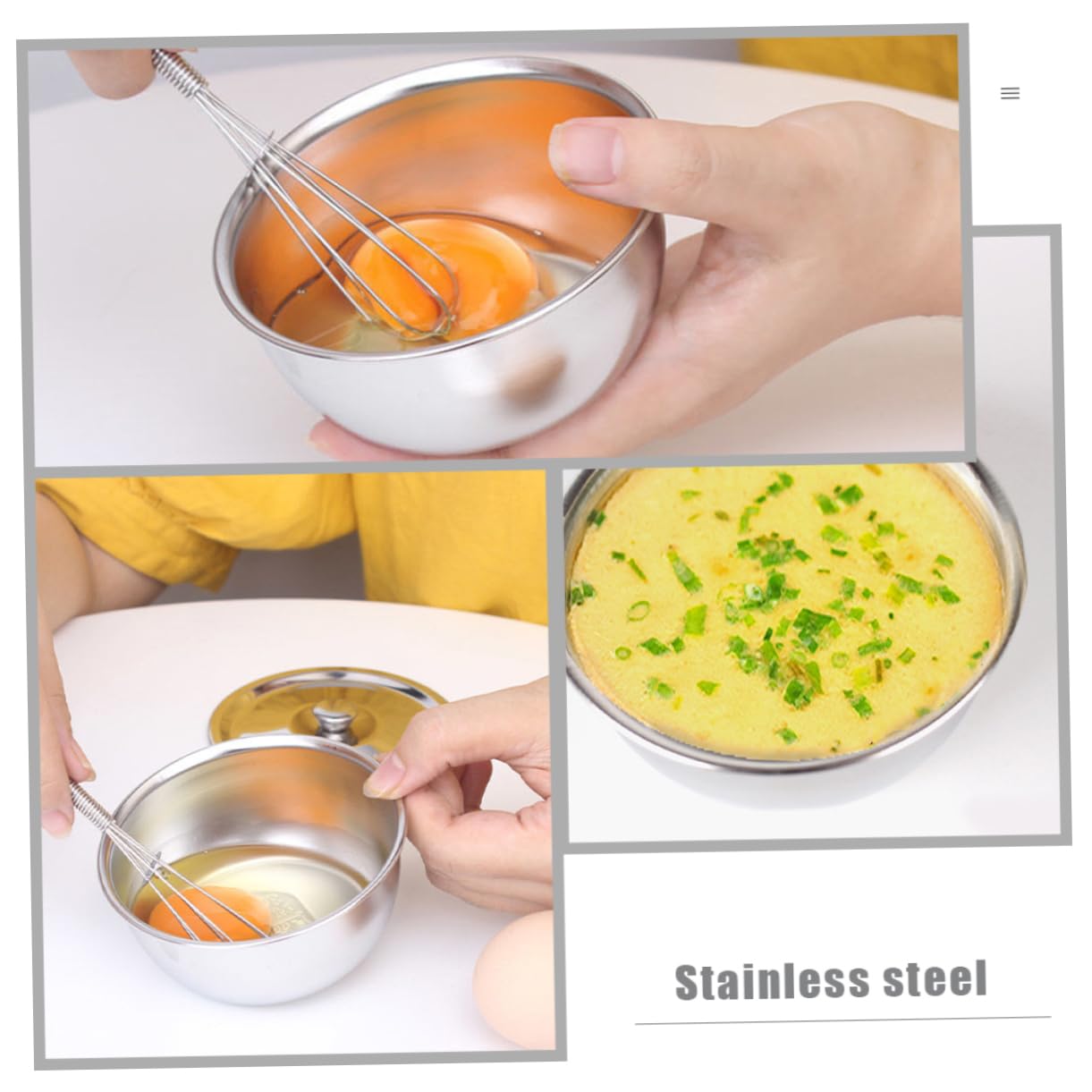 Yardwe Stainless Steel Bowl with Lid and Feeding Bowl for Home and Kindergarten Versatile for Meals Soups and Food for Boys
