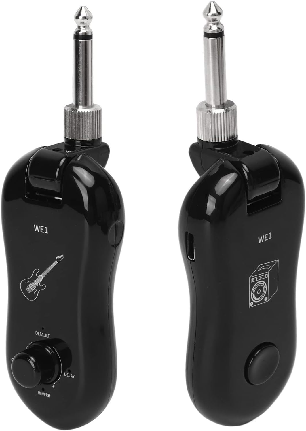 Kit Receptor de Transmisor Inalámbrico para Guitarra, Juego de Transmisor Inalámbrico Tipo C 6,35 Mono para Guitarra Eléctrica bajo Violín