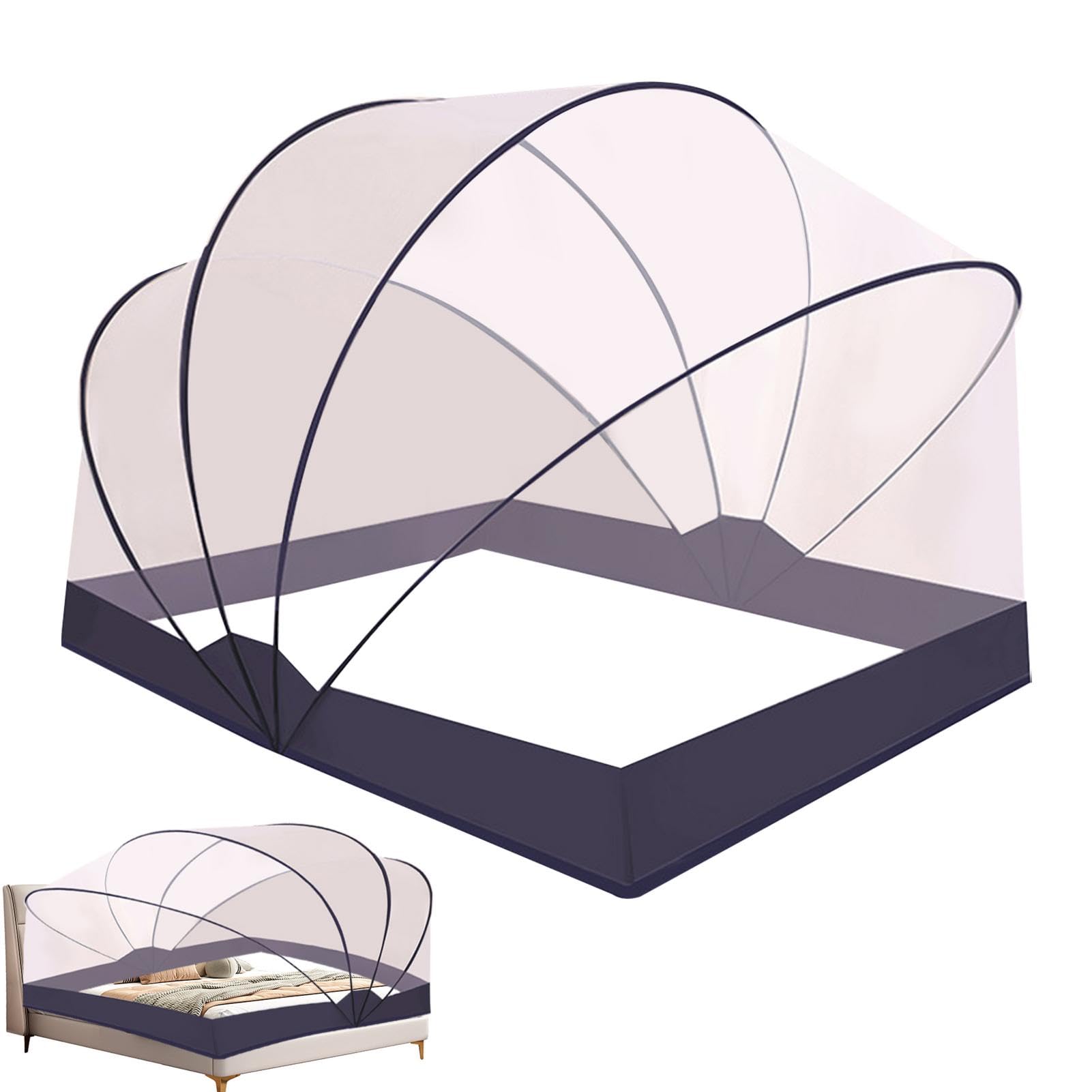 Rete da appendere – Rete da appendere per letto, rete per baldacchino trasparente per letto | baldacchino per letto pieghevole per ragazze e rete trasparente 75 x 63 x 53 pollici, decorazione