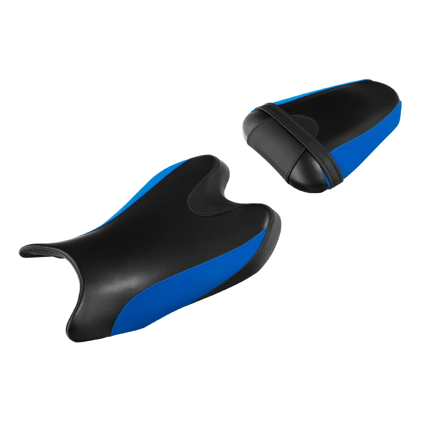 TCT-MOTORPARTS Front Driver & Rear Passenger Seat Fits for Yamaha YZF R6 YZF-R6 2008-2016 Black+Blue