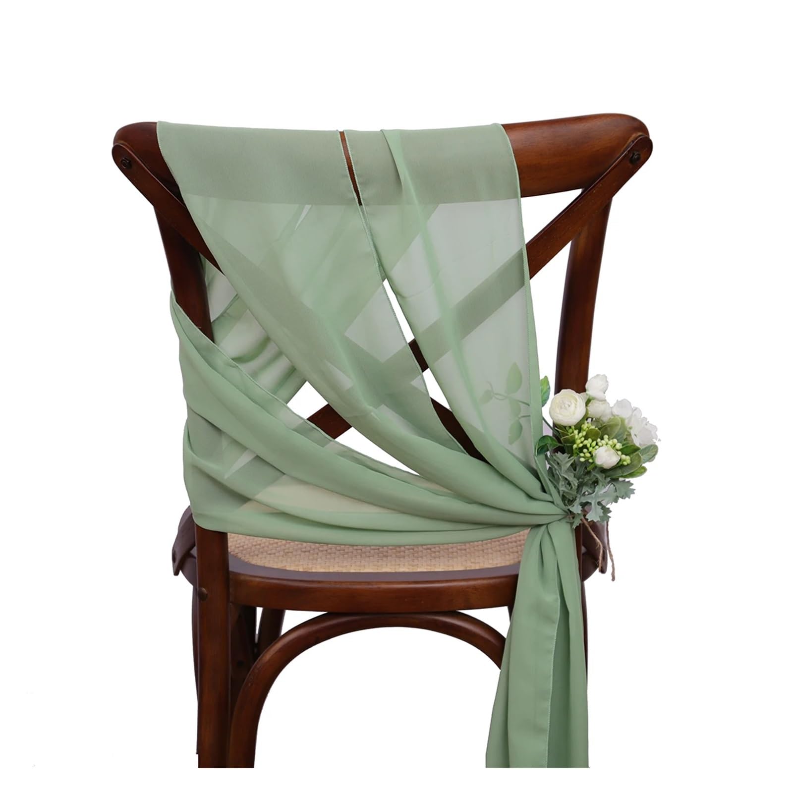 24 Stück 17x275cm Chiffon Stuhlschärpen 12er Set Salbeigrün Stuhlschärpen Hochzeit Stuhlhussen Band Hochzeitsfeier Gang Stuhl Dekor(Pink)