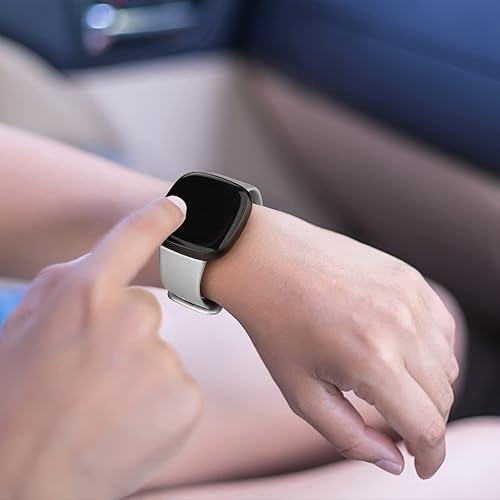 Miniatura 4 de AK Correa deportiva compatible con Fitbit Sense 2  Sense BandsFitbit Versa 4  Versa 3 bandas para mujeres y hombres, correas clásicas de silicona