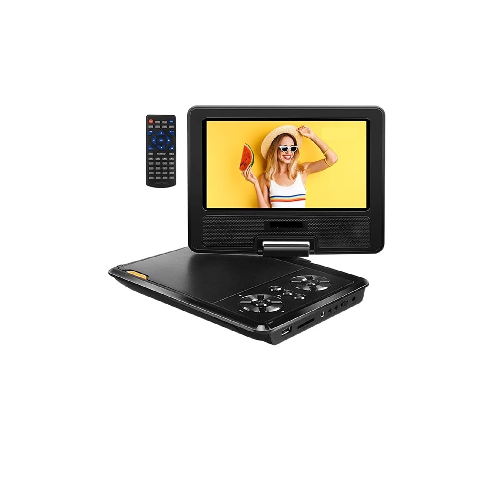 PV770 9,5 '' Portable DVD Joueur avec 7,5 '' HD Écran pivotant,Compatible avec La Plupart des Appareils