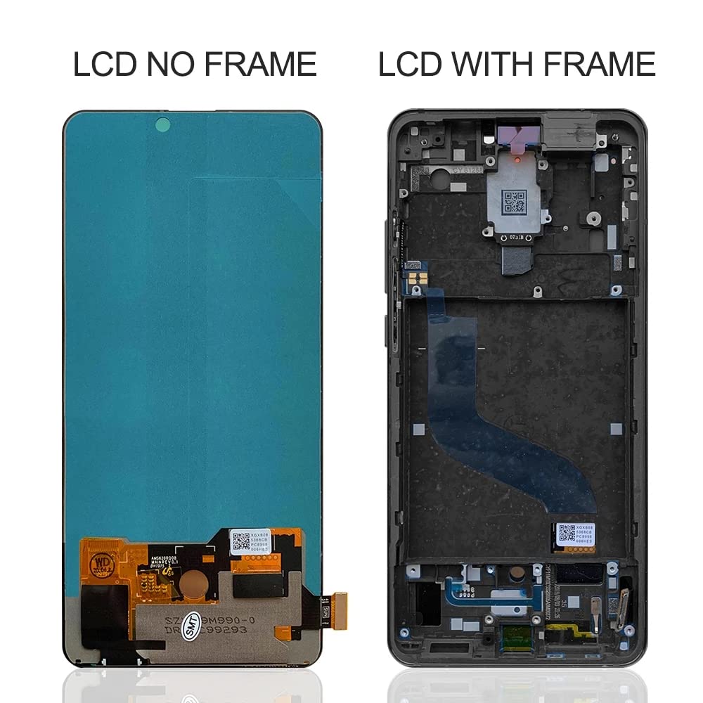 Showgood Écran tactile LCD pour Xiaomi Mi 9T/9T Pro 6,39" (cadre noir AMOLED 16,39")