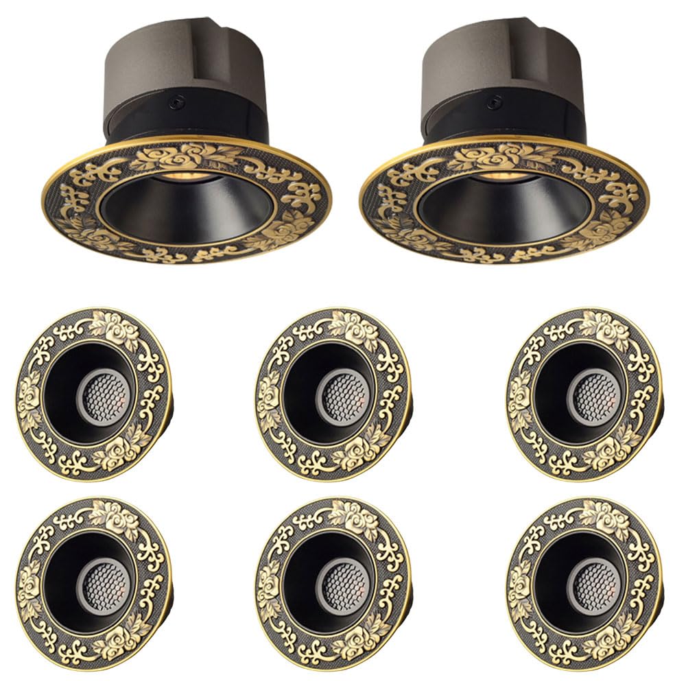 WLBHWL 8-Pack LED Recessed Ceiling Light, 6W,8W,10W,12W LED Downlight, 3-CCT Selectable 3000K/4000K/6000K, 36 Beam Angle COB Recessed Lights, for Ceiling Lighting