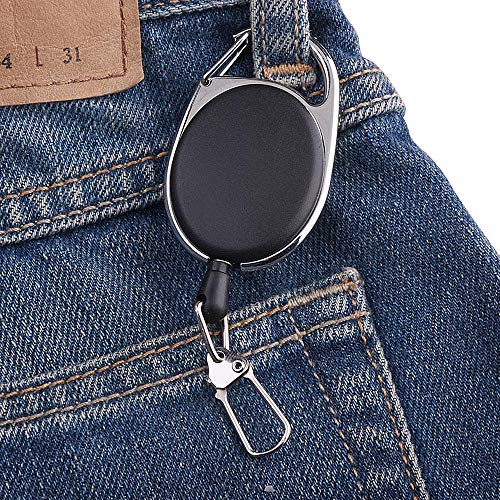 Chaveiro, Romacci Ferramenta de Nó Rápido de Pesca 4 em 1 com Porta-Chaves Retrátil Ferramentas de P